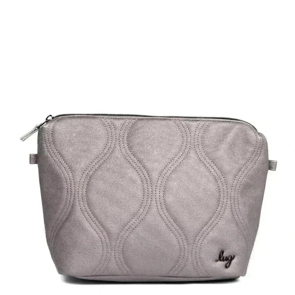 Lug Handbags - LUG Volley Matte Luxe Vegan Leather Pouch/Cosmetic Bag/Toiletry Bag